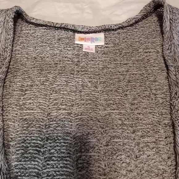 LuLaRoe Lindsay Women's Cardigan Kimono Open Front B/W Size Small - Picture 7 of 13